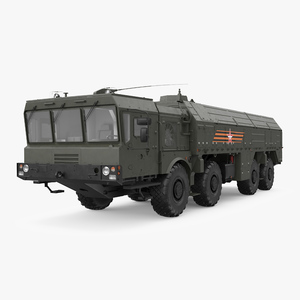 Tactical Missile System Iskander SS-26 Stone 3D model