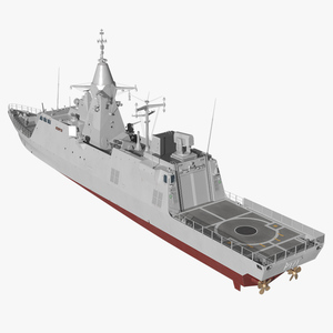 Baynunah Class Corvette UAE Navy Rigged 3D model