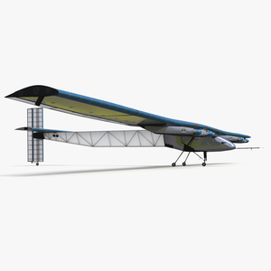 3D model Solar Cargo Airplane Blue