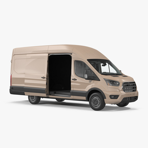 Cargo Van Generic 2020 Rigged 3D model