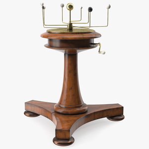 Small Antique Orrery Rigged 3D