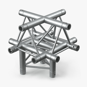 3D model Truss Modular Cross Triangular