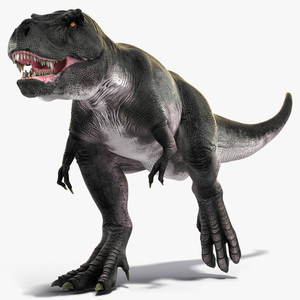 3D T Rex Running Animated Rigged for Cinema 4D model