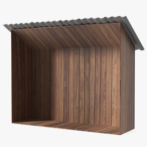 3D model Old Wooden Shed