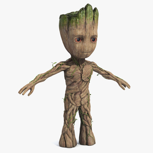 Little Groot Character from Marvel for 3D Print 3D