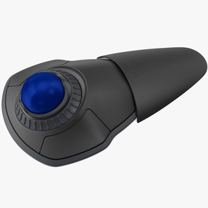 3D model Trackball Mouse with Blue Ball