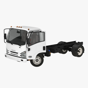 3D Commercial Truck Isuzu NPR 2018 Rigged model