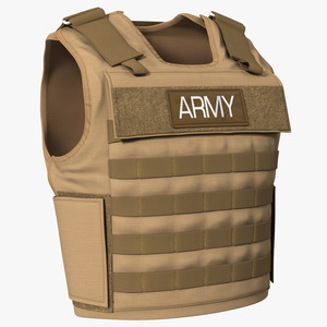 3D model Desert Army Body Armor Carrier