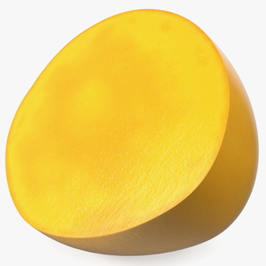 3D model Half of Mango Fuit Yellow