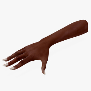 African Woman Hand Rigged for Cinema 4D 3D model