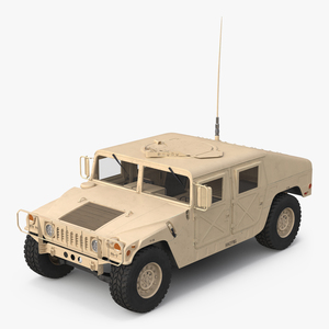 3D Humvee Desert model