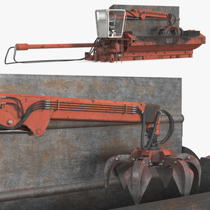 Portable Metal Baler Old 3D model