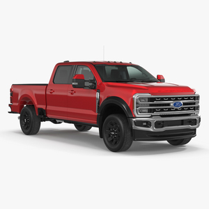 2023 Ford Super Duty F-550 Lariat Red 3D