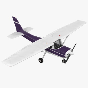 Single Engine Aircraft Rigged 3D model