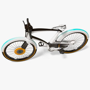 3D model Futuristic Urban Bicycle White