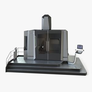 Industrial Gantry CNC Machine 3D model