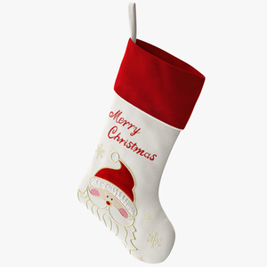 3D Traditional Santa Christmas Stocking