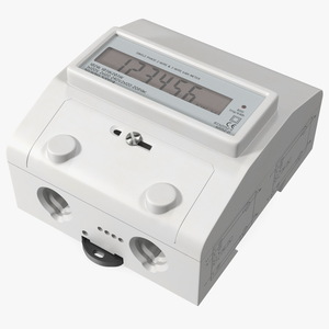 3D model Electromechanical Electricity Meter