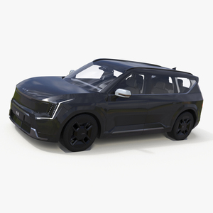 KIA EV9 Luxury SUV Black 3D model