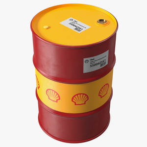 Shell Oil Drum 3D model