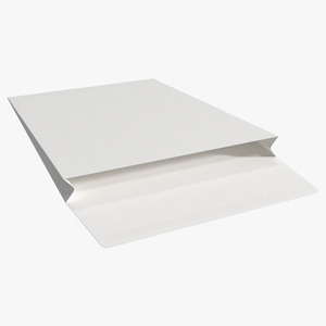 Gusset Envelope White Paper 3D