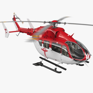 Rescue Helicopter Rigged 3D model