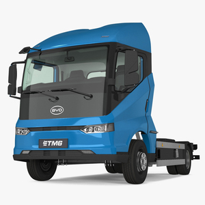 Truck BYD ETM6 Chassis Blue 3D