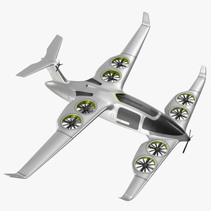 Atea eVTOL Silver 3D