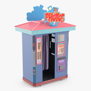 Photo Booth for Disney Park Amusement 3D