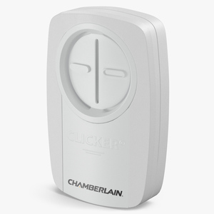 3D Chamberlain Garage Door Remote White