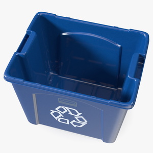 3D Stackable Recycling Bin model