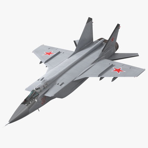 3D Mikoyan MiG-31 Supersonic Interceptor Aircraft Flight model