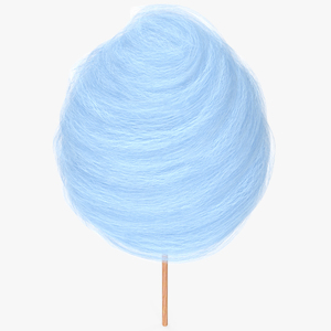 Blue Cotton Candy 3D