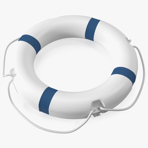 3D Lifebuoy Blue model