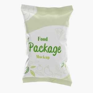 3D model Mockup Food Package Green