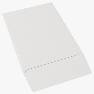 Paper Pocket Envelope White 3D