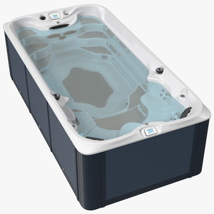 Spa Hot Tub with Water 3D