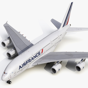 3D Airbus A380 800 Air France