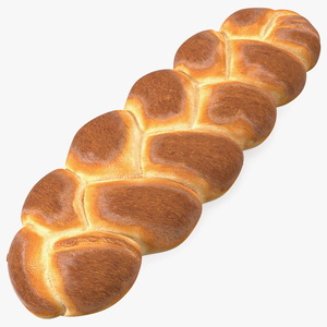 Braided Egg Bread 3D