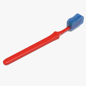 Manual Toothbrush with Case Closed 3D model