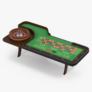 3D Casino Roulette Table