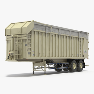 3D Harvester Trailer Clean model