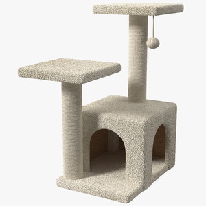 3D Cat Tree 3-Level