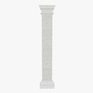 3D Pilaster Doric Greco Roman 3 model