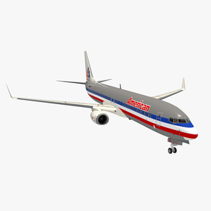 3D Boeing 737 900 with Interior American Airlines