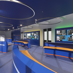 3D model Mission Control Room