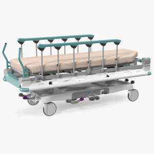 3D model Emergency Transport Bed Rigged