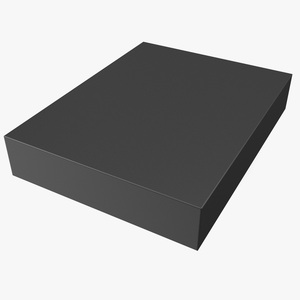 3D model Flat Rectangular Box