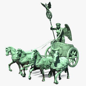 3D model Brandenburg Gate Quadriga