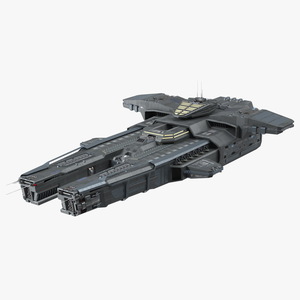 3D Futuristic Spaceship Carrier model